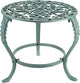 OwnMy Heavy Duty Cast Iron Plant Stand Vintage Wrought Iron Flower Pot Holder, Indoor Outdoor Large Plant Stand for Home Garden Patio, Decorative Round Potted Plant Holder Rack, Green