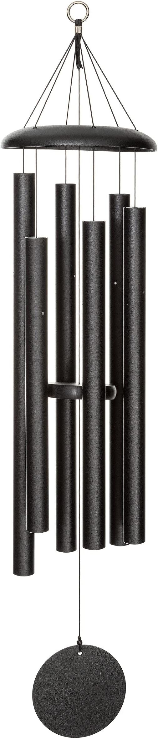 Corinthian Bells by Wind River – 44 inch Black Wind Chime for Patio, Backyard, Garden, and Outdoor Decor (Aluminum Chime) Made in The USA