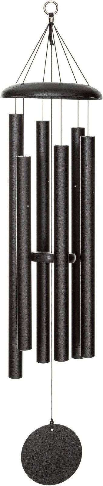 Corinthian Bells by Wind River – 44 inch Black Wind Chime for Patio, Backyard, Garden, and Outdoor Decor (Aluminum Chime) Made in The USA