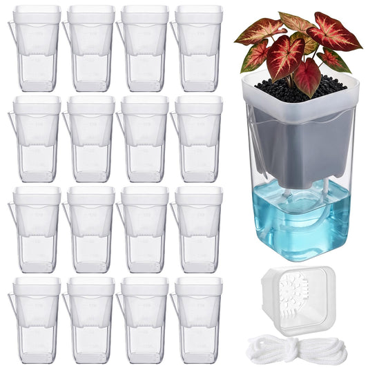 MySHUCE 20 Pack 2 Inch Small Self Watering Pots for Indoor Plants