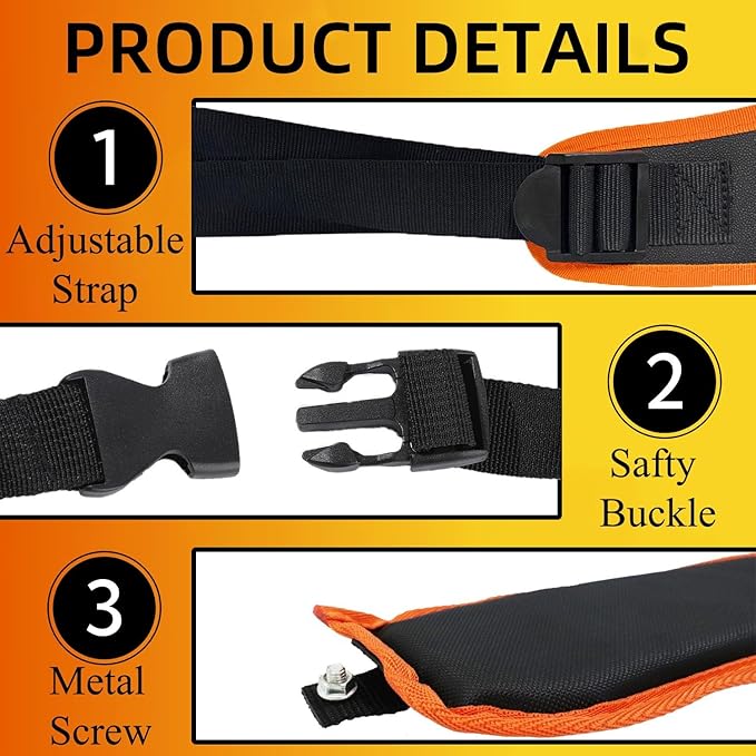 BR800 Harness Straps Replacement Fit for Sthil BR800X Backpack Leaf Blower Right Sholders 4283 710 9001 Left Sholders 4283 710 9002(Pack of 2)