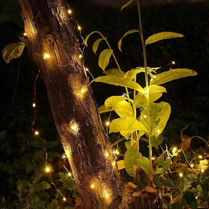 4 Pack Battery Operated Dewdrop Led Lights,Indoor Mini Fairy Lights with Timer Function,for Wedding Home Parties Christmas Holiday Decoration,6 Hours on/18 Hours Off ,30 Count LEDs,10 Feet