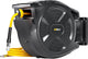 Retractable Air Hose Reel, 3/8" x 65Ft Flex Hybrid Air Hose Max 300PSI Kink-resistant Air Compressor Hose Reel Auto Rewind with 6Ft Lead in, Quick Connect, 180° Swivel Mounting Kit.