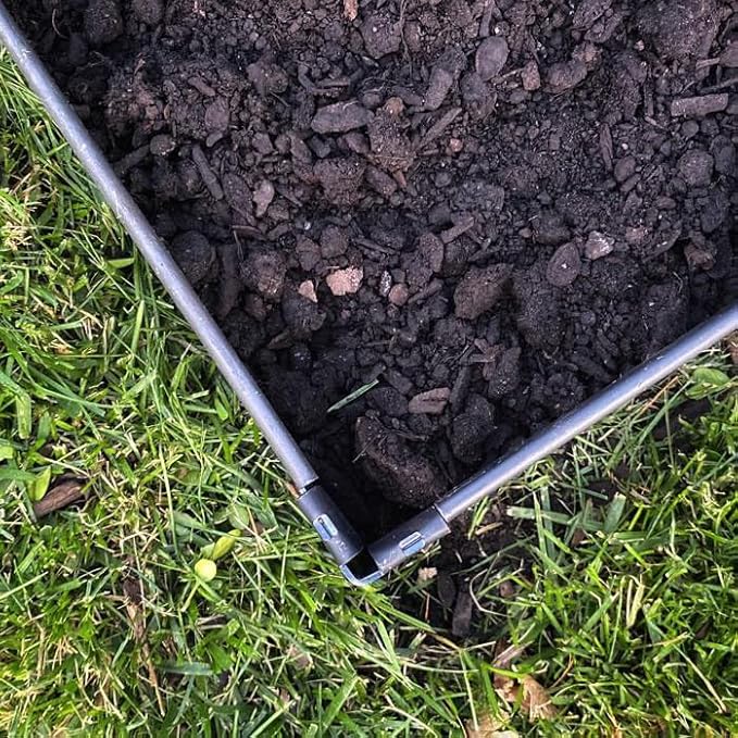 Edge Right - Raised Garden Bed Kit - COR-Ten Steel (8" COR-Ten Steel, 2 FT x 2 FT)