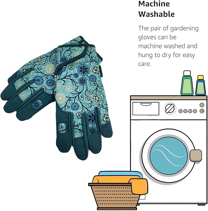 Thorn Proof&Puncture Resistant Gardening Gloves with Grip,Garden Glove for Women, Leather Yard Work Gifts
