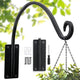 Lifyzoon Heavy Duty Plant Hanger Bracket (16"/Black), 45lbs Weight Capacity - Outdoor Hand-Forged Hanging Plant Bracket Durable and Stable Bird Feeder Hanger