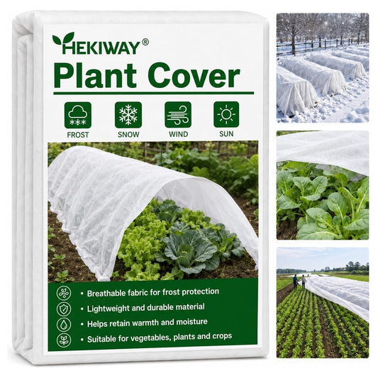 HEKIWAY 10 FT x 30 FT Frost Cloth, Plant Covers for Freeze Protection
