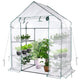 56x30x76 Walk-in Greenhouse for Outdoors, Portable Plant House with Shelves