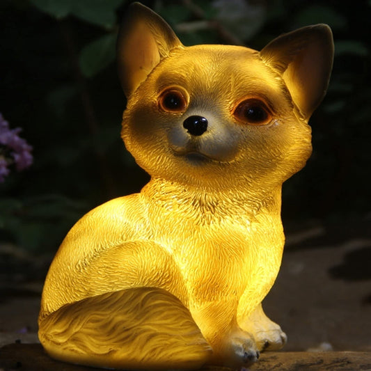 Outdoor Solar Garden Lights, Yard Decorations Small animals Statue Lamp Up to 8 Hrs Long Last Auto On/Off Waterproof Night Light Path Landscape Decoration (Color : Rabbit)