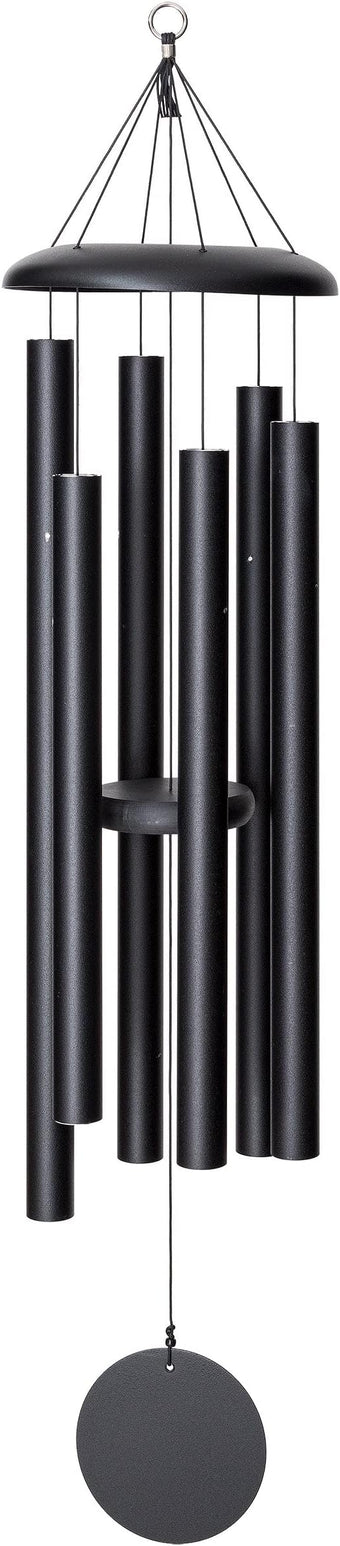 Corinthian Bells by Wind River - 50 inch Black Wind Chime for Patio, Backyard, Garden, and Outdoor Decor (Aluminum Chime) Made in The USA