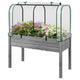 Happygrill Raised Garden Bed with Greenhouse Cover & Legs
