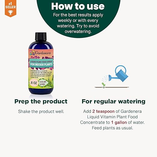 Gardenera Plant Growth Superfood for AROIDS with 18 Essential Vitamins & Minerals - Organic Plant Food Fertilizer - Micro-Fungi and Bio-Organisms for AROID Plant Care & Growth Enhancement - 8oz