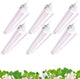 Barrina 2FT T8 Grow Light, 144W(6 x 24W, 800W Equivalent), Full Spectrum Sunlight Plant Light, LED Grow Light Bulbs for Indoor Plant Growing,with V-Shaped Reflector, Pinkish White, 6-Pack