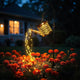 X-PREK Solar Garden Lights Outdoor Decoration, Metal Solar Watering Can Lights Outdoor Waterproof, Small Patio Light Yard Lawn Pathway Decor, Gardening Gifts for Women Mom Grandma