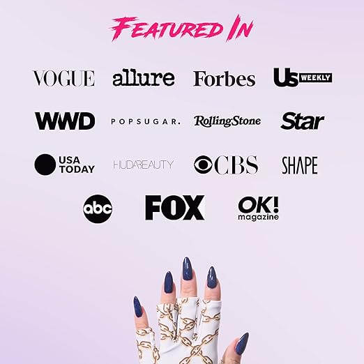 ManiGlovz - The Original UPF 50+ UV Light Protective Nail Gloves | Gel Manicure Gloves and Anti UV Fingerless Gloves for Women | Can be Used as Sun Protection Gloves for Driving | See No Evil