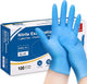 Schneider Nitrile Exam Gloves, Blue, 4 mil, Powder-Free, Latex-Free, for Medical Exam, Cleaning and Food Prep, Non-Sterile