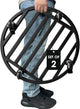 Hongsane 22" Round Plant Stand with Wheels Heavy Duty,Large Metal Plant Caddy Indoor Outdoor Use,Rolling Plant Dolly with Industrial Casters,Rust-Proof Black Plant Tray for Large Planters Pots,2-Pack