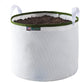 Grow Bag - 25 Gallon, Planting Pots - Colorful Plant Grow Bags Pots Gardening Vegetable - Air Pruning Mesh Fabric Plant Container - (White/ODGreen)