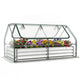 Happygrill Galvanized Raised Garden Bed with Cover & 2 Roll-up Windows