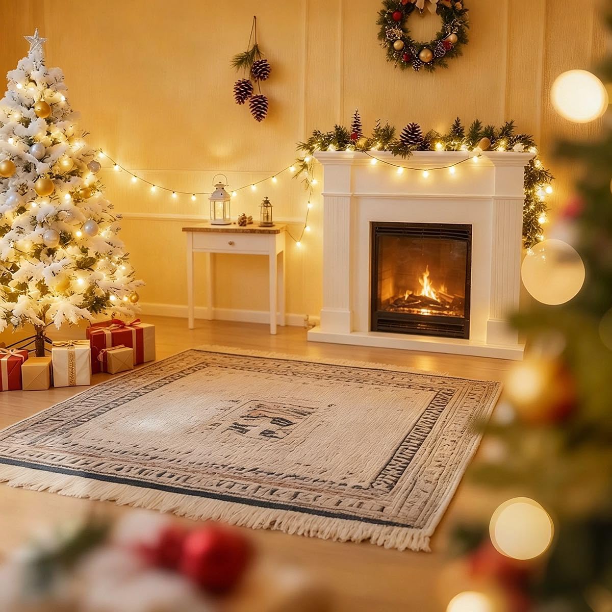 RaThun 65.6ft Globe String Lights with Remote for Indoor Bedroom Warm White