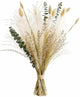 Musunny Natural Dried Flower Bouquet,17" Dried Flowers for Vase,Dried Floral Arrangements for Boho Farmhouse Home Décor Indoor with Pampas(Green)