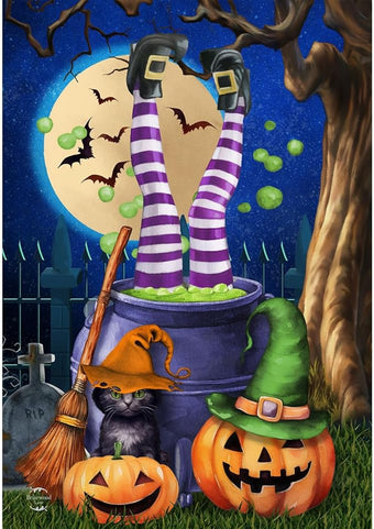 Briarwood Lane Witches Brew Garden Flag
