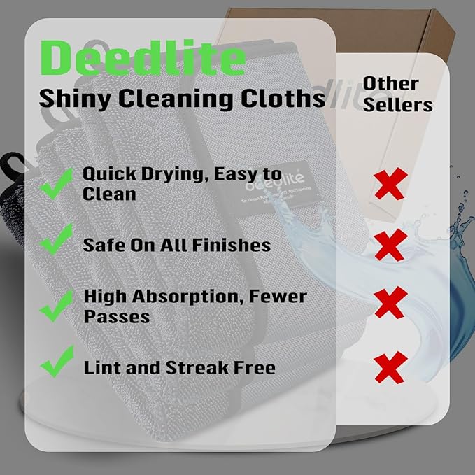 Shower Cleaning Cloths, Premium Car Drying Towel | Ultra Absorbent Twisted-Loop Design| Microfiber Towel for Car, Shower Cabin, Household
