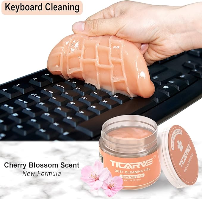 TICARVE Cleaning Gel for Car Detail Putty Car Vent Cleaner Putty Gel Detail Auto Tools Car Interior Cleaner Cleaning Mud for Car and Keyboard Cleaner Slime 2024 Upgrade