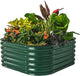 Vego garden Raised Garden Bed Kit, 17" Tall 4 in 1 Modular Metal Raised Garden Beds Kit, Metal Planter Box for Vegetables, Flowers, Herbs, British Green