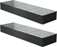 12x2x1 ft(2 Pack) Galvanized Raised Garden Bed,Outdoor Planter Box Metal Patio Kit Planting Bed for Vegetables Flowers and Succulents,Black