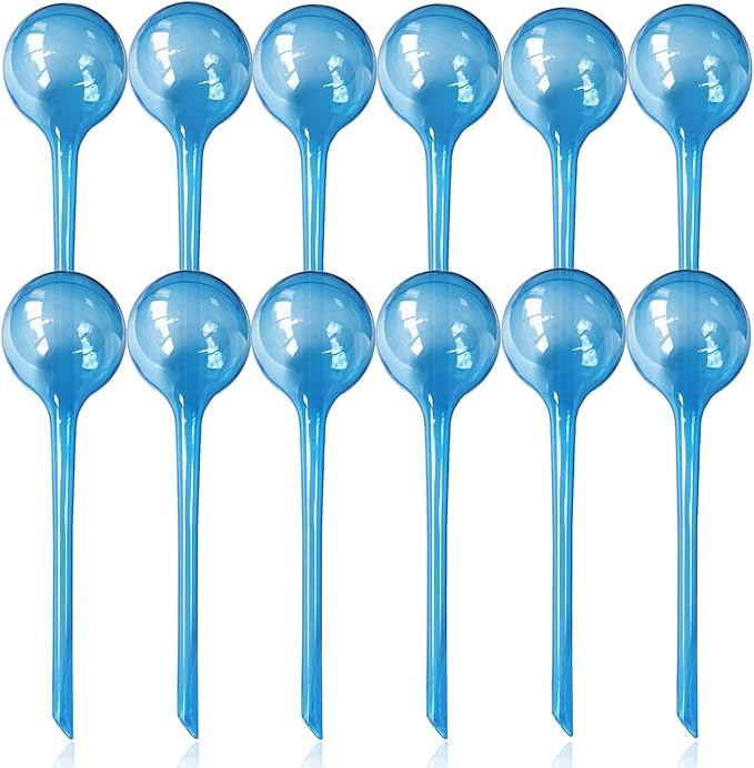 Large 12pcs Plant Watering Globes - Automatic Plant Watering Bulbs for Indoor & Outdoor Potted Plants, Durable Plastic Garden Watering Devices