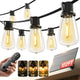 KYY 102FT(96+6) Solar String Lights Outdoor with USB Port Remote Control