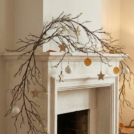CONGZHANHH 118" Fake Tree Willow Leaves Branches Twig Garland Hanging Decor