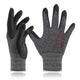 DEX FIT Nitrile Work Gloves FN330, 3 Pairs, 3D-Comfort Stretchy Fit, Firm Grip, Thin & Lightweight, Touch-Screen Compatible, Durable, Breathable & Cool, Machine Washable; Black Grey S (7)