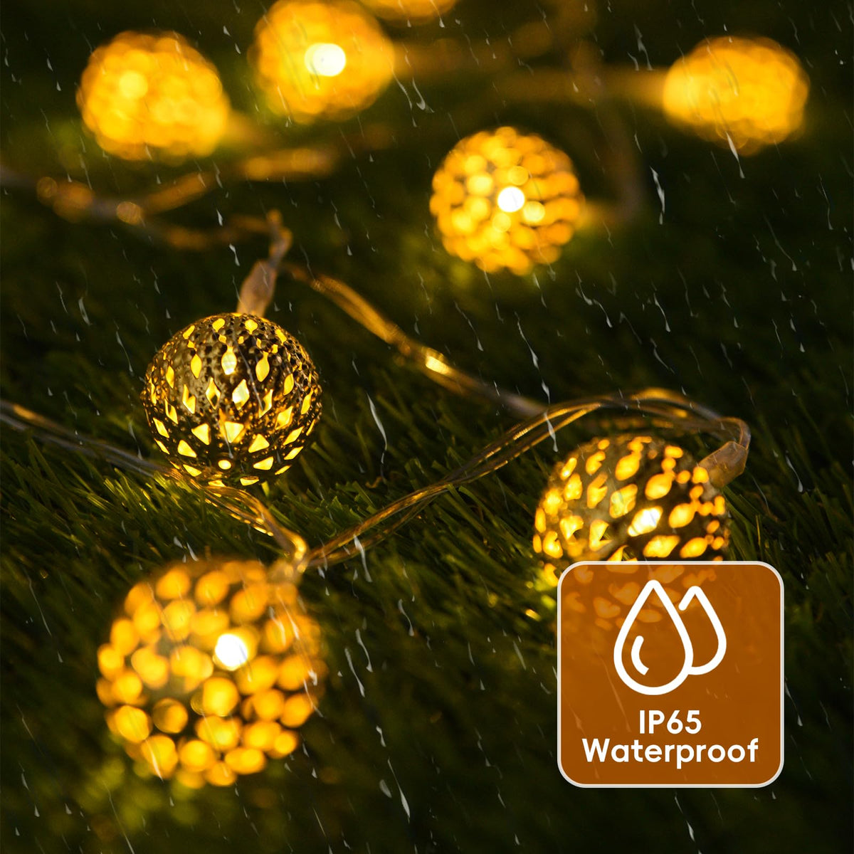 Globe String Lights,CMYK 30 LED Fairy String Lights Battery Operated for Indoor,Party,Patio,Wedding,Bedroom,Christmas Tree,Warm White