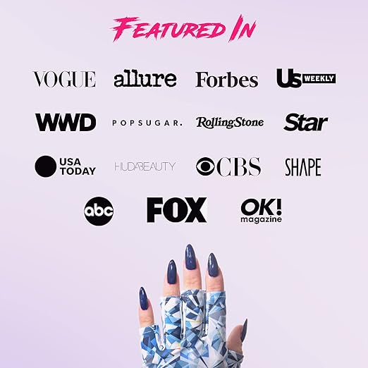 ManiGlovz - The ORIGINAL UPF 50+ UV Light Protective Nail Gloves | Gel Manicure and Anti UV Fingerless Gloves for Women | Can be Used as Sun Protection Gloves for Driving | Upscale