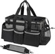 Wearable Cleaning Caddy, Cleaning Caddy Supplies Organizer with Handle & Shoulder Straps for Housekeepers, Under Sink & Car Cleaning Tool Organizers Bag with 4 Foldable Divider (MediumGrey)