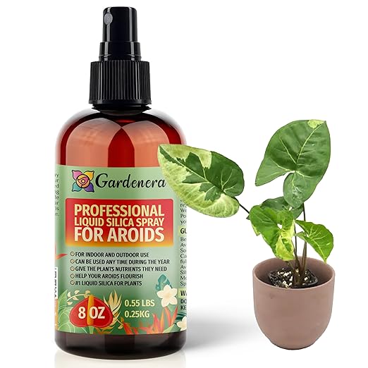 𝐒𝐔𝐏𝐄𝐑𝐈𝐎𝐑 Liquid Silica Boost Fertilizer and Supplement Spray for AROIDS Plants – Pre-Mixed, Ready-to-Use Liquid Silicon Plant Superfood Mist for Indoor & Outdoor Plants – 8oz