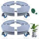 Plant Caddy with Wheels, 15-20 inch Adjustable Rolling Plant Stand, 2 Pack