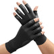 FREETOO Copper Arthritis Gloves for Carpal Tunnel Pain Relief, Strengthen Compression Gloves to Alleviate Hand Pains,Swelling, Fingerless Computer Typing Gloves for Rheumatoid,Tendonitis Women/Men-XS