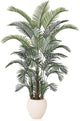 Verinatural Artificial Palm Tree Plant - 7FT Tall Fake Tree with Realistic Look & UV Protection - Large Indoor Outdoor Faux Floor Plant for Home Office Decor