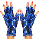 ManiGlovz - Original UPF 50+ UV Protective Nail Gloves | Gel Manicure Gloves & Anti-UV Fingerless for Women | Sun Protection for Driving | Making Waves Print