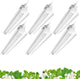 Barrina Grow Lights, 2FT 5000K White Full Spectrum Plant Growing Lamps, 144W(6 x 24W, 800W Equivalent), T8 LED Grow Light Bulbs, Plant Lights for Indoor Plants, Greenhouse, Linkable Design, 6-Pack