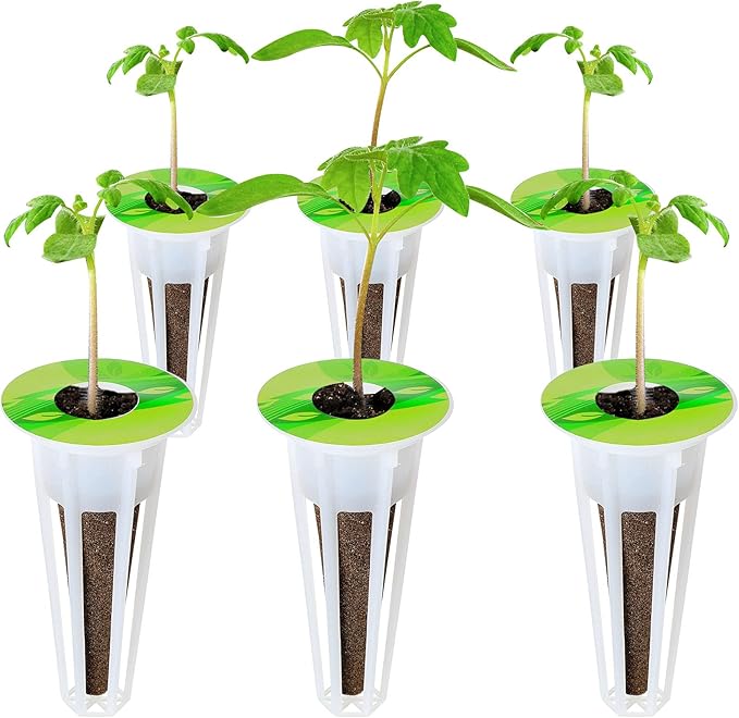 Jetec 200 Pieces Seed Pot Labels PVC Grow Baskets Stick Hydroponic Plant Label for Seedlings Seed Sticks for Understanding Plant Growth