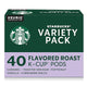 Starbucks K-Cup Coffee Pods, Flavored Hot or Iced Coffee, Variety Pack, 40 Keurig Pods