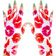 ManiGlovz - The ORIGINAL UPF 50+ UV Light Protective Nail Gloves | Gel Manicure and Anti UV Fingerless Gloves for Women | Can be Used as Sun Protection Gloves for Driving | Smooches Print