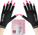 modelones UV Gloves for Gel Manicures, Professional UPF99+ Anti UV Protection Gloves for Gel Nail Lamp (Black)