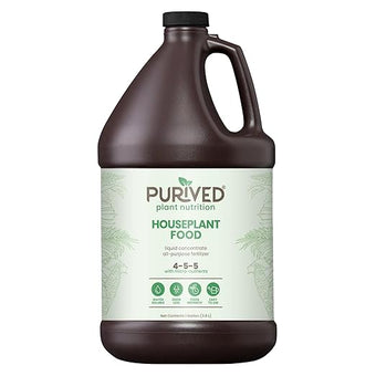 Purived 1gal All-Purpose Liquid Plant Fertilizer - Makes 320 Gallons, for Indoor Houseplants, All-Natural, Groundwater Safe, Made in USA