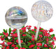 Vividaire 17 Oz 2 Weeks Glass Plant Watering Globes Large for Indoor Outdoor Potted Plants Self Watering Planter Insert Bulbs Water Plants While Away Vacation Devices (Iridescent Large 2-Pack)