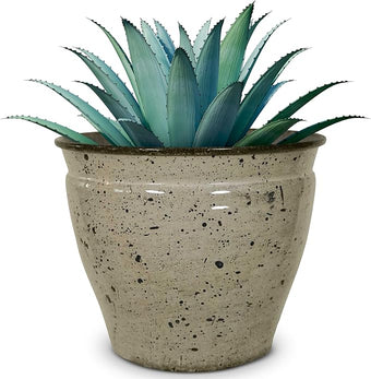 Headwind Riverside Collection – 6" Chamois Glazed Decorative Plant Pots Indoor with Drainage & Outdoor - Modern Flower Pot Weather-Resistant Lightweight Planter by Robert Allen